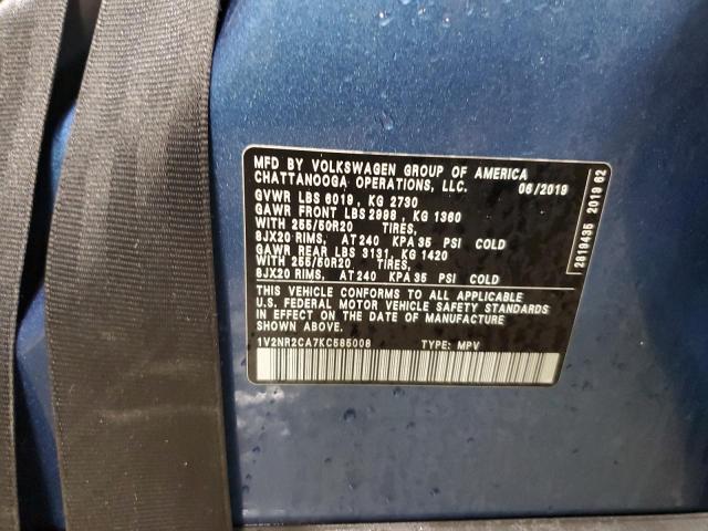 2019 VOLKSWAGEN ATLAS SEL #3293453449