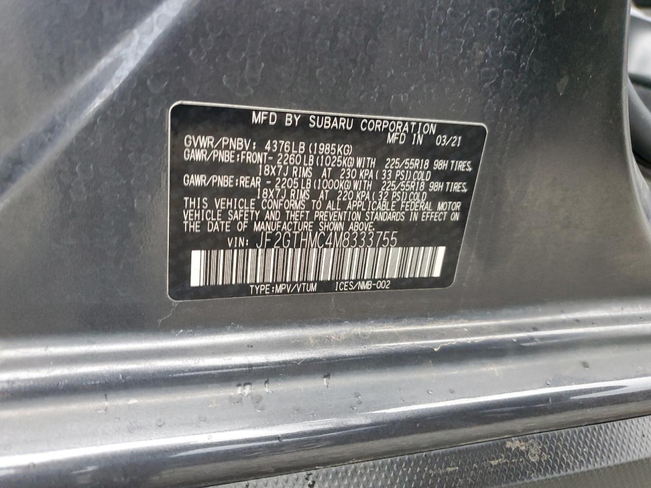 SUBARU CROSSTREK LIMITED