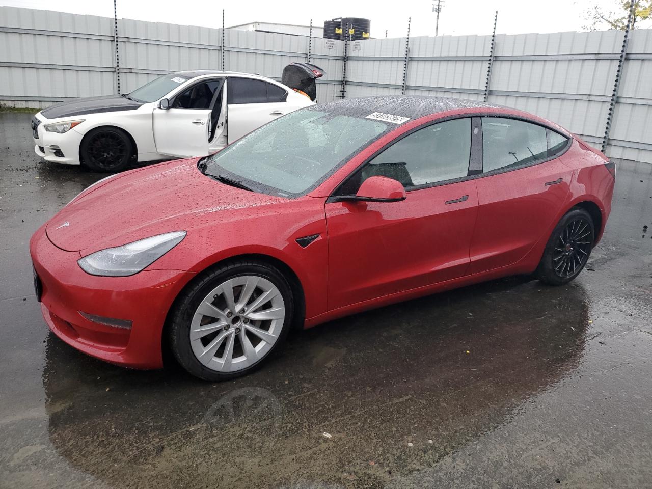 Lot #3308633514 2022 TESLA MODEL 3