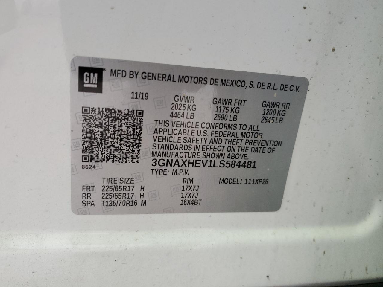 CHEVROLET EQUINOX LS