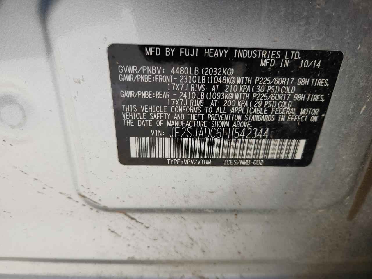 SUBARU FORESTER 2.5I PREMIUM