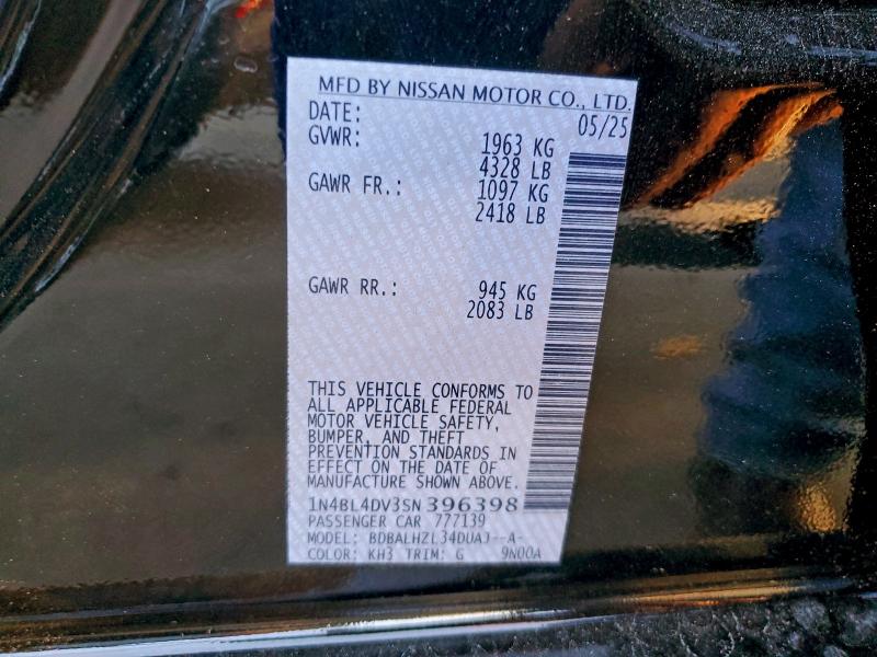 2025 NISSAN ALTIMA SV #3305402306