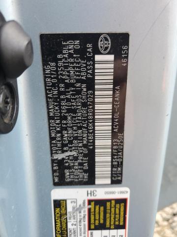 2008 TOYOTA CAMRY CE #3302964610