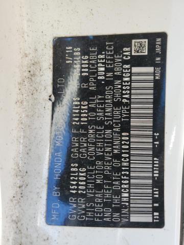 2017 HONDA ACCORD HYB #3301801343