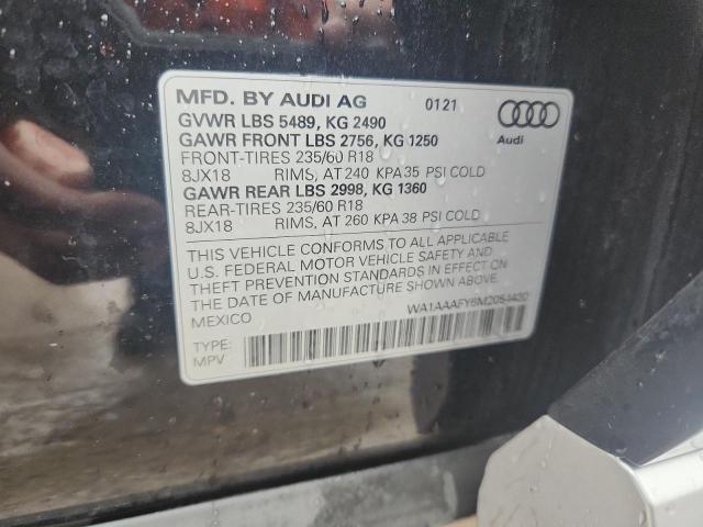 2021 AUDI Q5 PREMIUM #3309640094