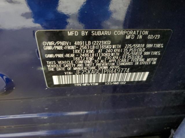 2023 SUBARU FORESTER S #3302699046