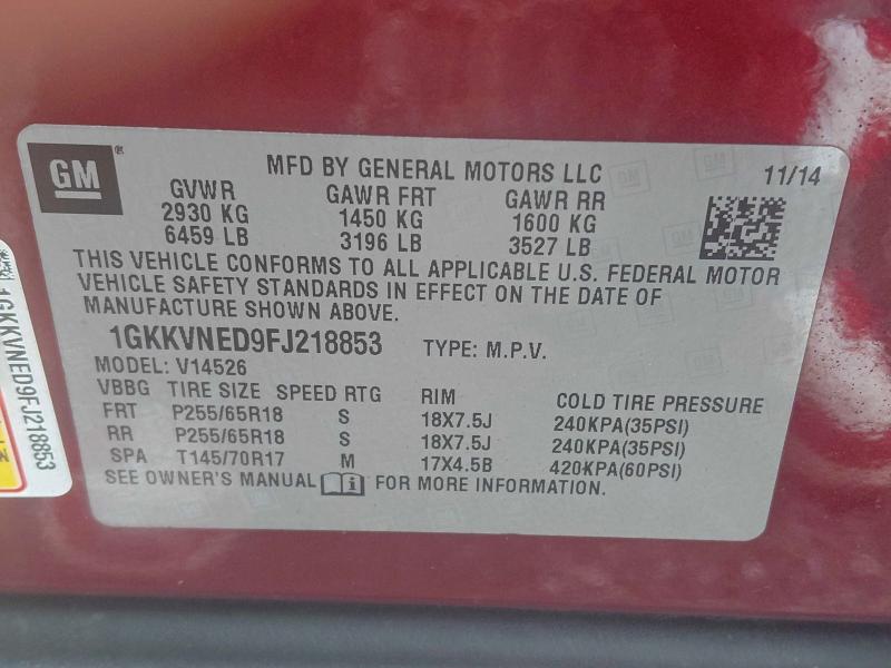 2015 GMC ACADIA SLE #3297871784