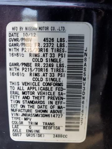 2013 NISSAN ROGUE S #3301605697