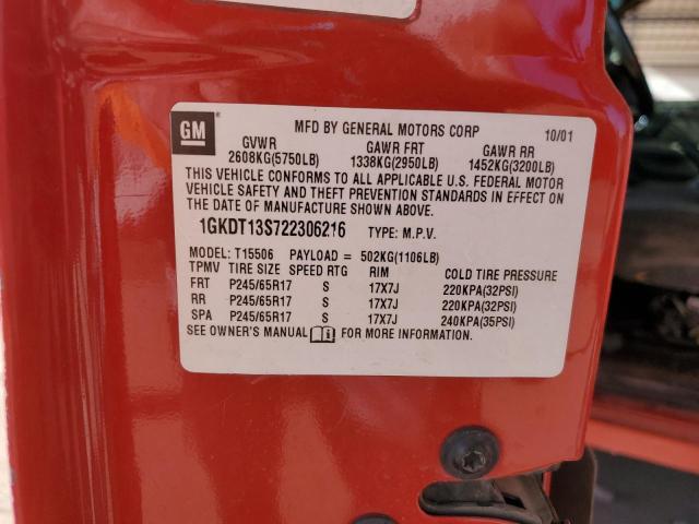 2002 GMC ENVOY #3302013061