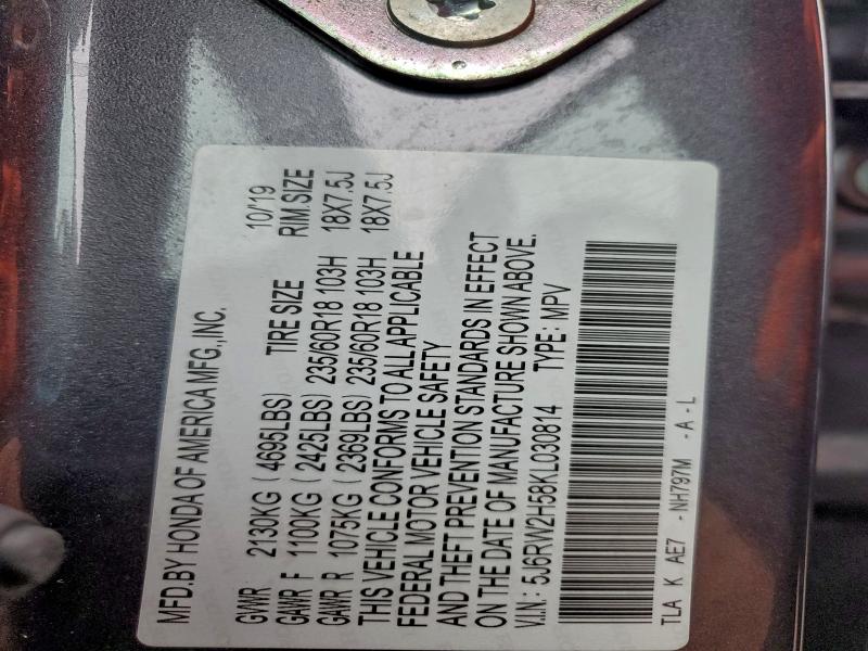 2019 HONDA CR-V EX #3303772419