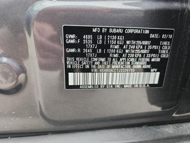 2018 SUBARU OUTBACK 2. - 4S4BSACC1J3320793