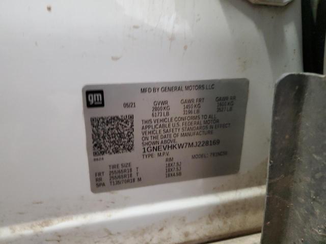 2021 CHEVROLET TRAVERSE L #3302884931