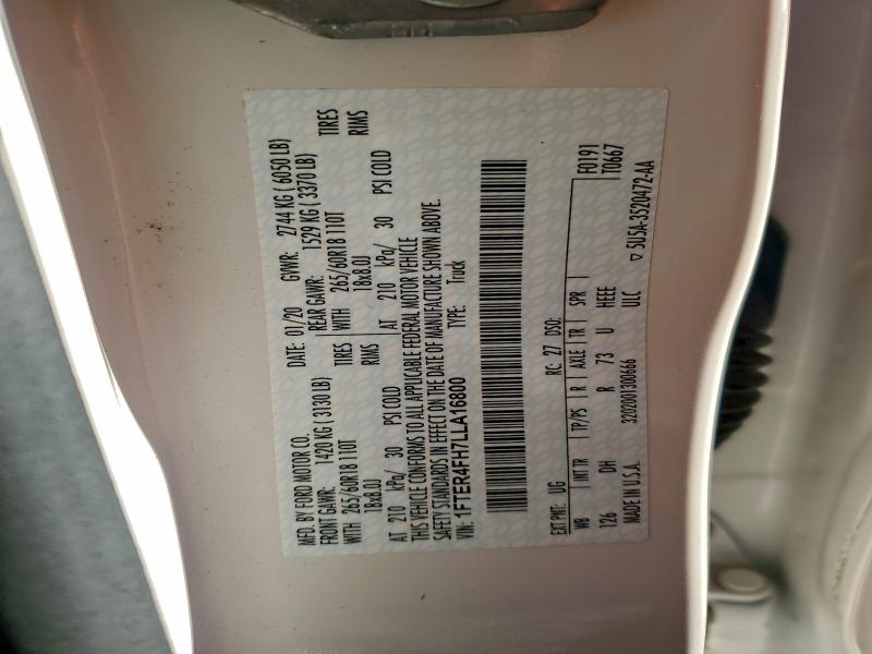 2020 FORD RANGER XL #3302851900