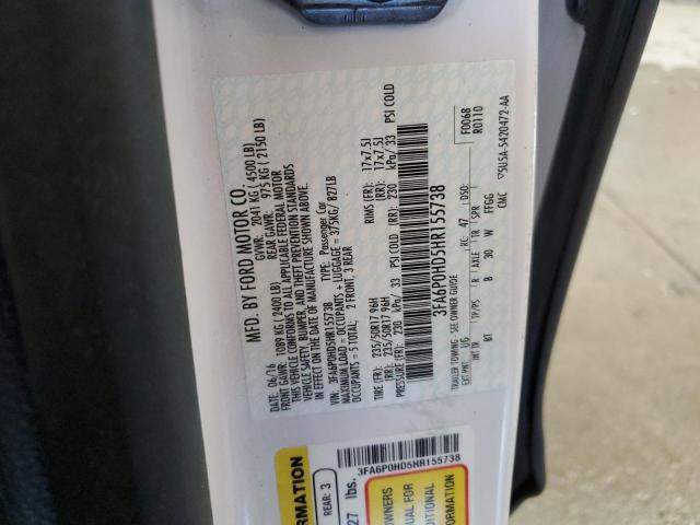 2017 FORD FUSION SE #3298095164