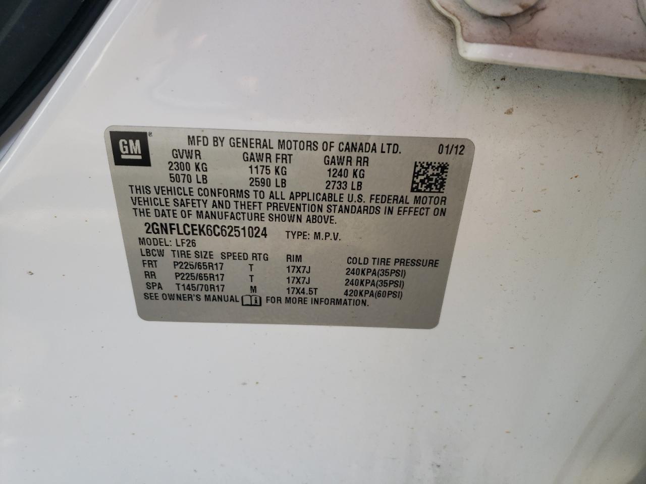 CHEVROLET EQUINOX LS