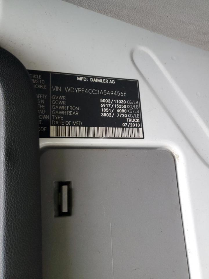 Lot #3291301447 2010 FREIGHTLINER SPRINTER 3