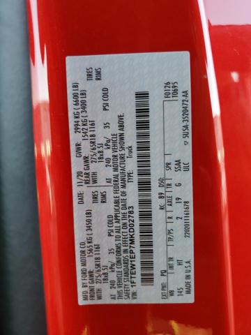 2021 FORD F150 SUPER #3279736957