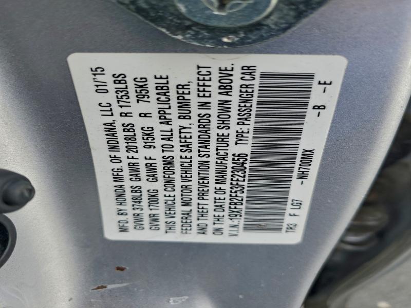 2015 HONDA CIVIC LX #3302687082