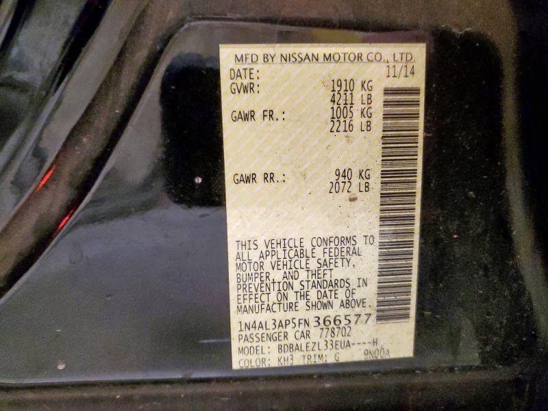 2015 NISSAN ALTIMA 2.5 #3291531931