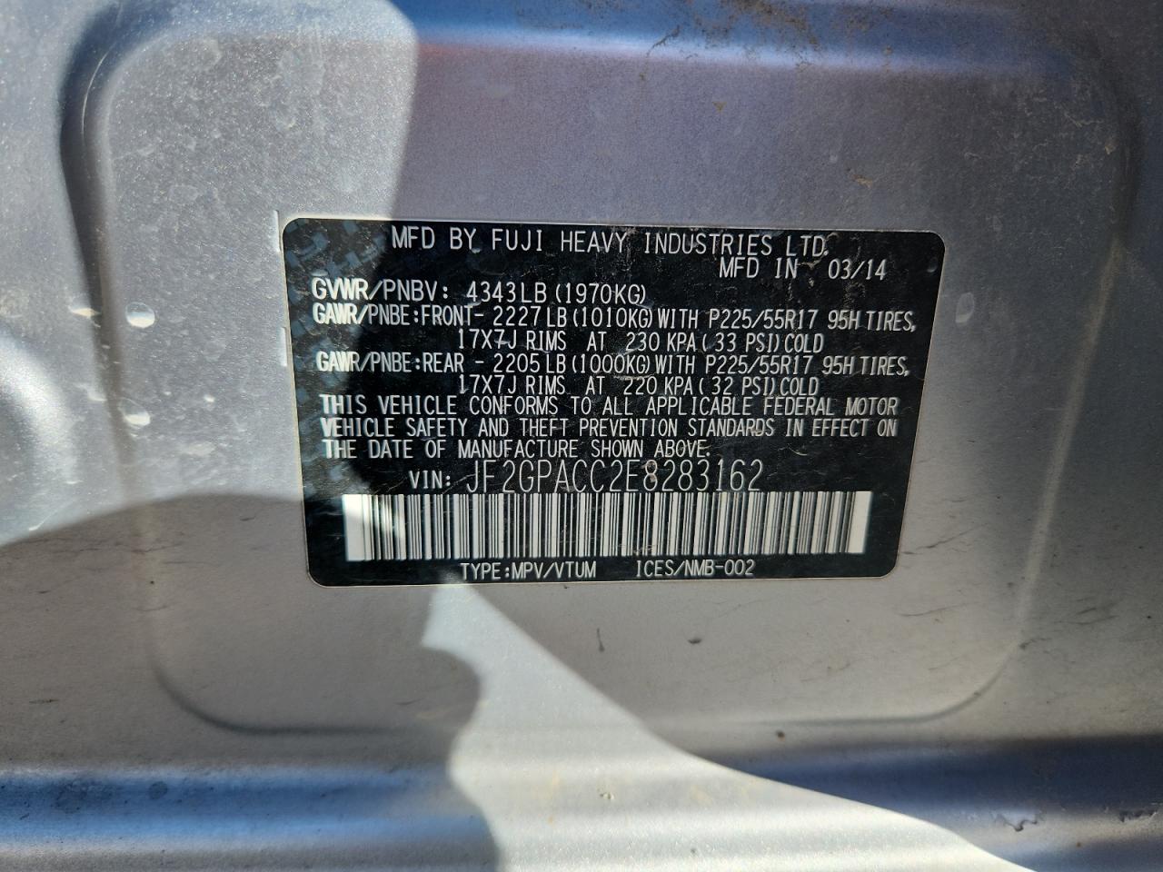 SUBARU XV 2.0 PREMIUM