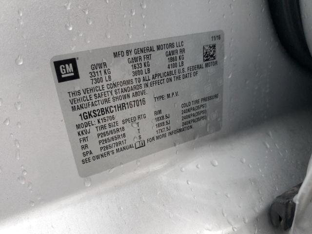 2017 GMC YUKON SLT #3302825000