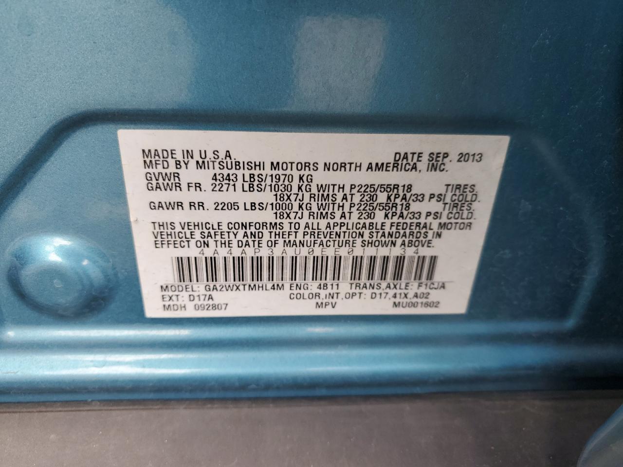 MITSUBISHI OUTLANDER ES