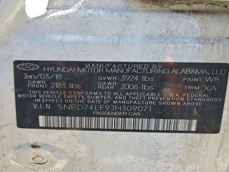 2018 HYUNDAI ELANTRA SE #3296990841