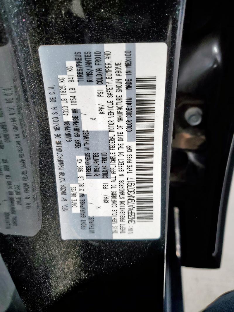 2022 MAZDA 3 #3316109250