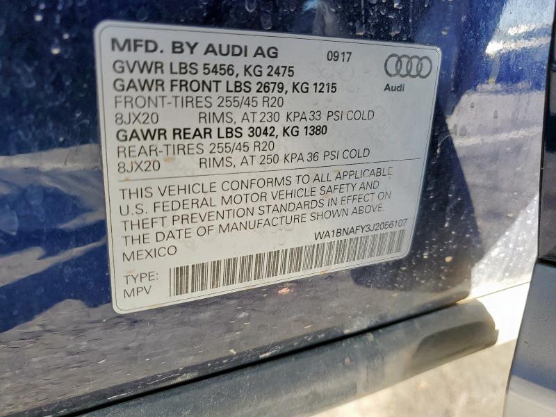 2018 AUDI Q5 PREMIUM #3290380787