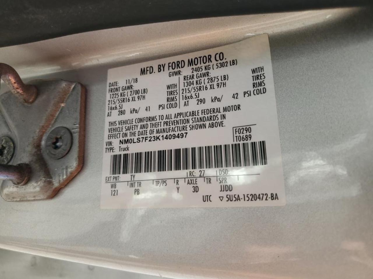 FORD TRANSIT CONNECT XLT