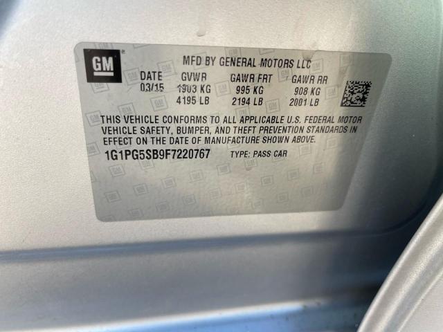 2015 CHEVROLET CRUZE LTZ 1G1PG5SB9F7220767