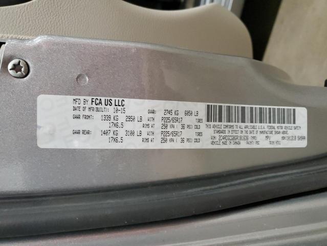 2016 DODGE GRAND CARA - 2C4RDGCG8GR181636