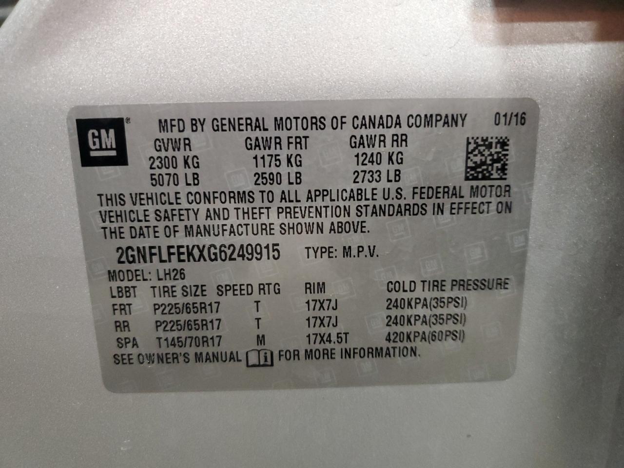 CHEVROLET EQUINOX LT