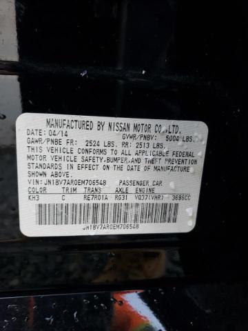 2014 INFINITI Q50 BASE - JN1BV7AR0EM706548