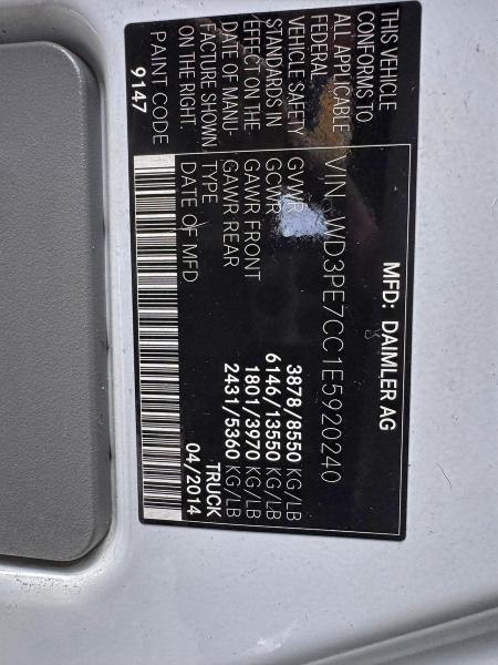 2014 MERCEDES-BENZ SPRINTER 2 #3298050151