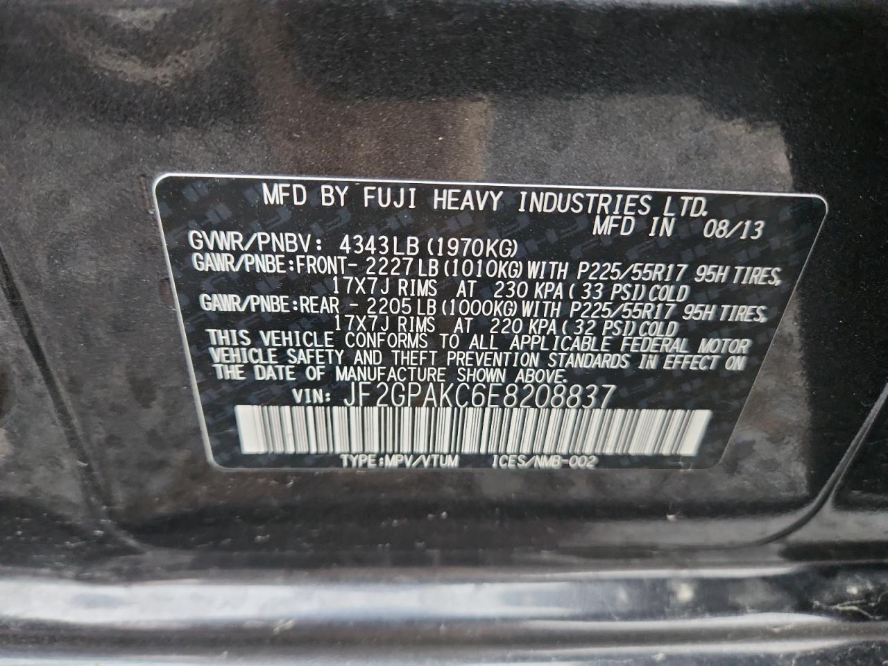 SUBARU XV 2.0 LIMITED