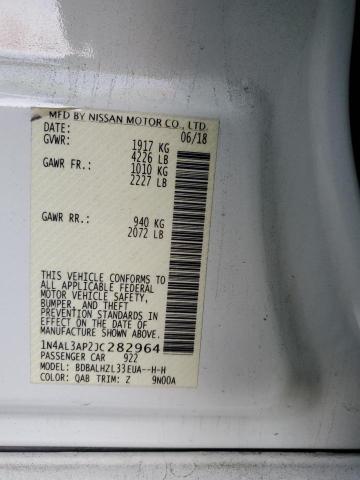 2018 NISSAN ALTIMA 2.5 - 1N4AL3AP2JC282964