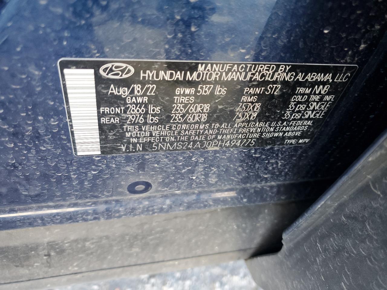 HYUNDAI SANTA FE SEL