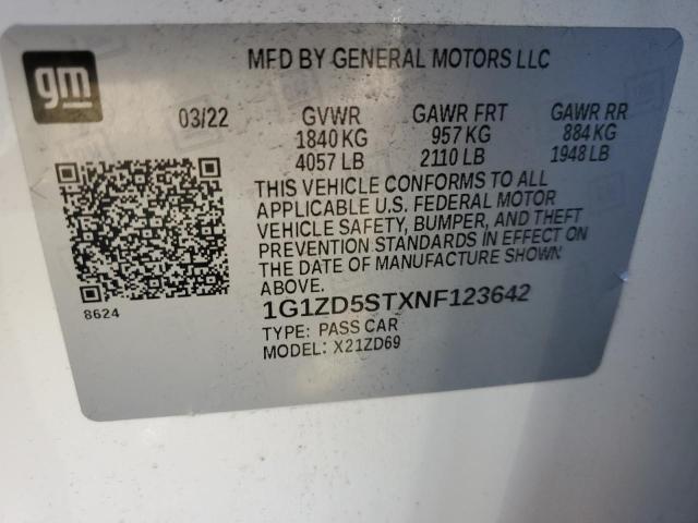 2022 CHEVROLET MALIBU LT #3294414532