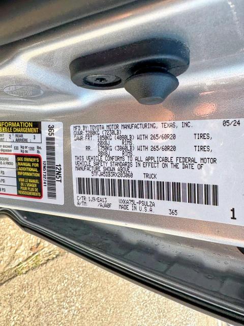 2024 TOYOTA TUNDRA CRE #3283774443