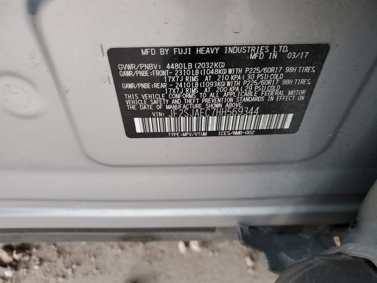 SUBARU FORESTER 2.5I PREMIUM