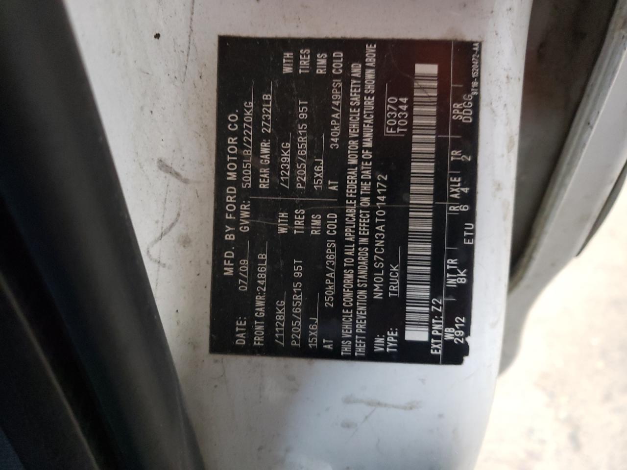 FORD TRANSIT CONNECT XL