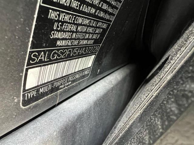 2017 LAND ROVER RANGE ROVE #3282361296