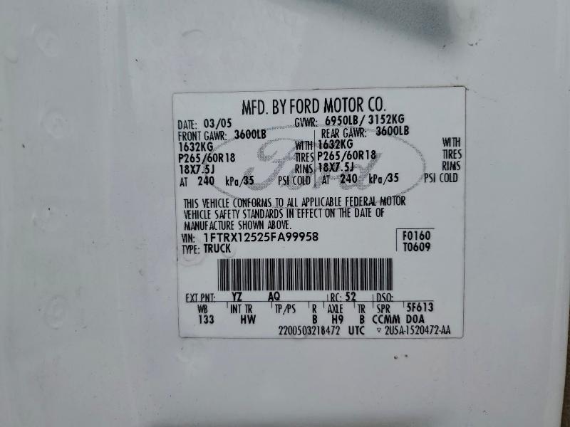 2005 FORD F150 #3298014188