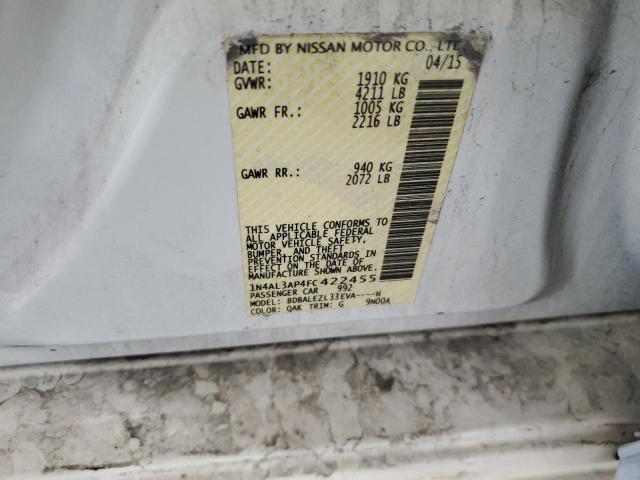 2015 NISSAN ALTIMA 2.5 #3305356350