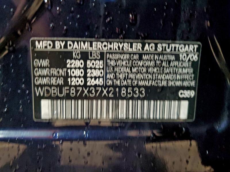 2007 MERCEDES-BENZ E 350 4MAT #3298078171