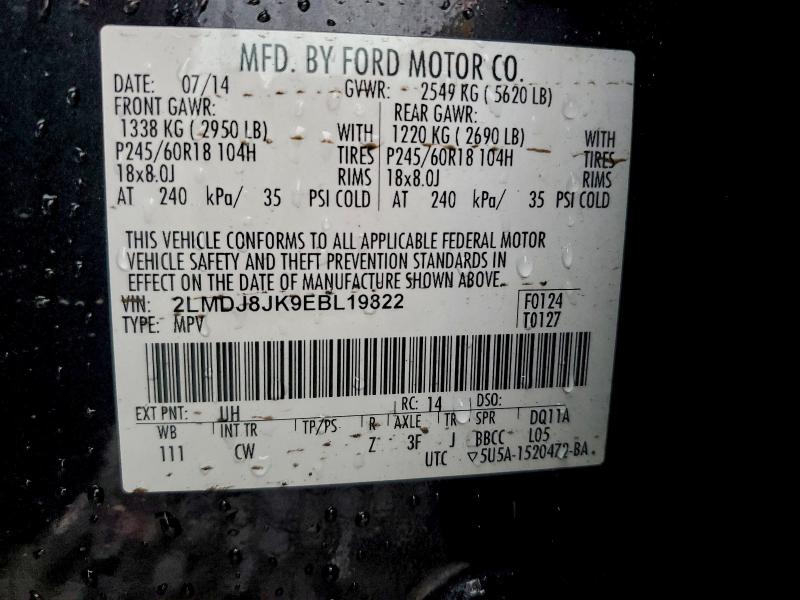 2014 LINCOLN MKX #3301818364