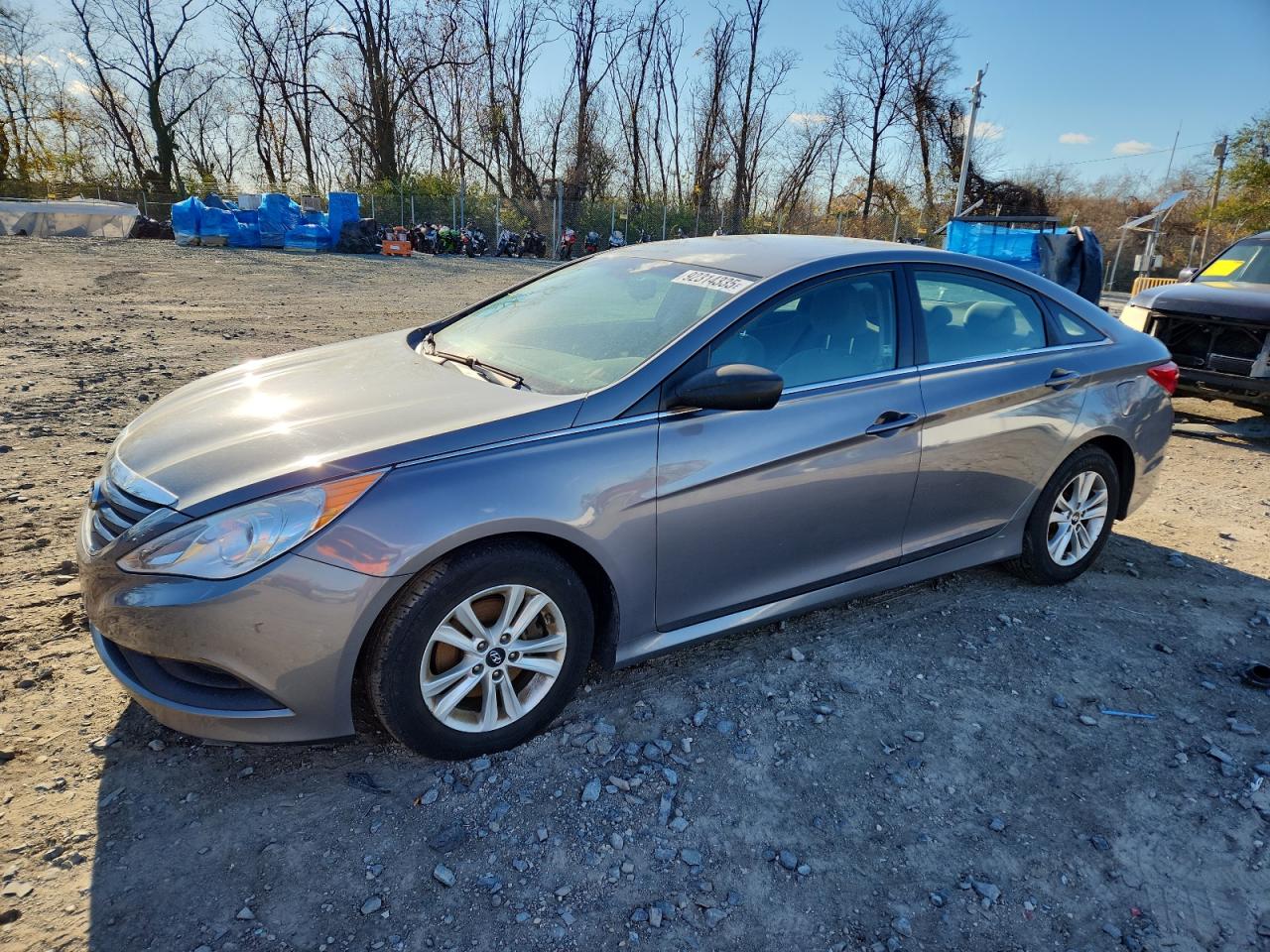 Lot #3298146257 2014 HYUNDAI SONATA GLS