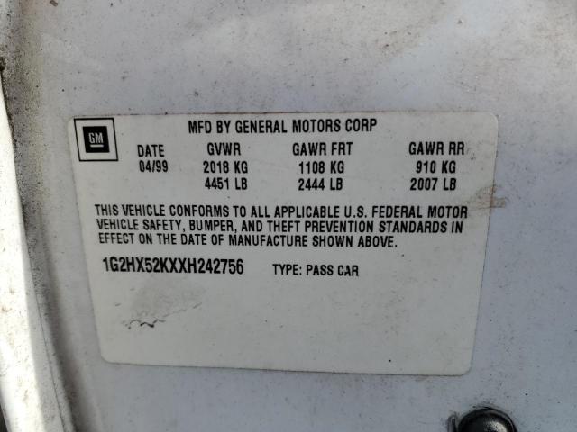 1999 PONTIAC BONNEVILLE #3305423435