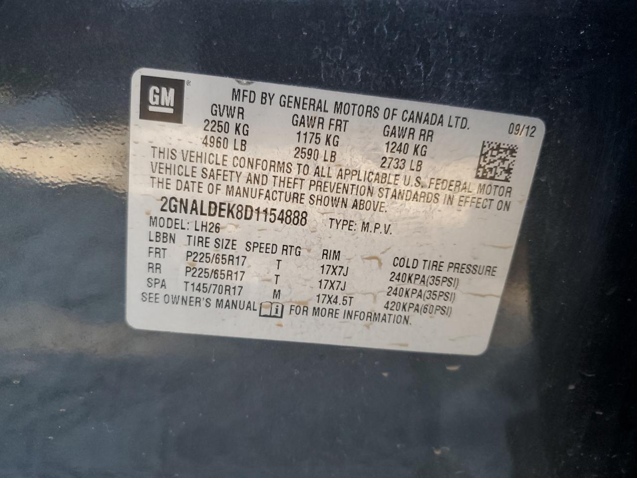 CHEVROLET EQUINOX LT